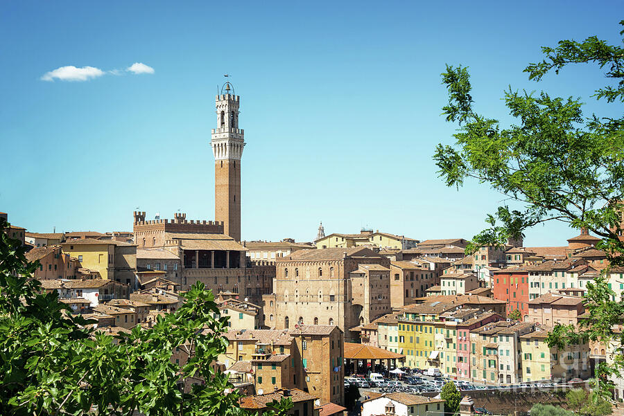 Cityscape of Siena, Tuscany Photograph by Delphimages Photo Creations