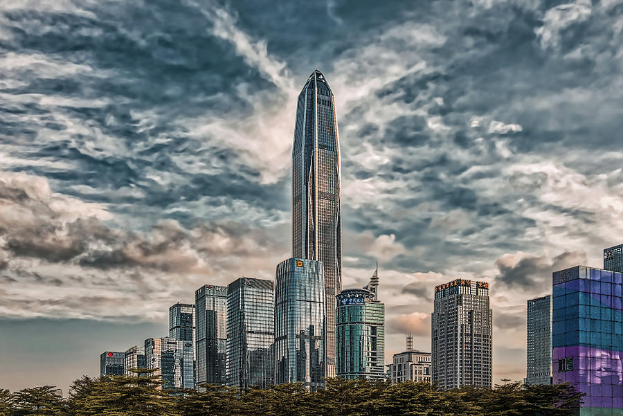 Cityscape Shenzhen art version Photograph by Vlad Meytin - Pixels