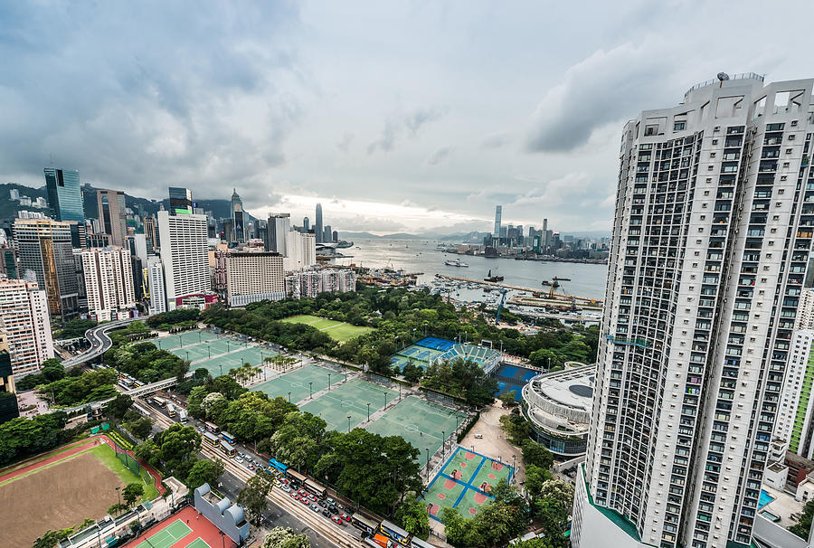 cityscape Victoria Park Causeway Bay Hong Kong Photograph by Ostill