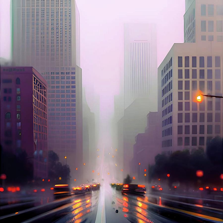 Cityscapes 33 Digital Art by Fred Larucci