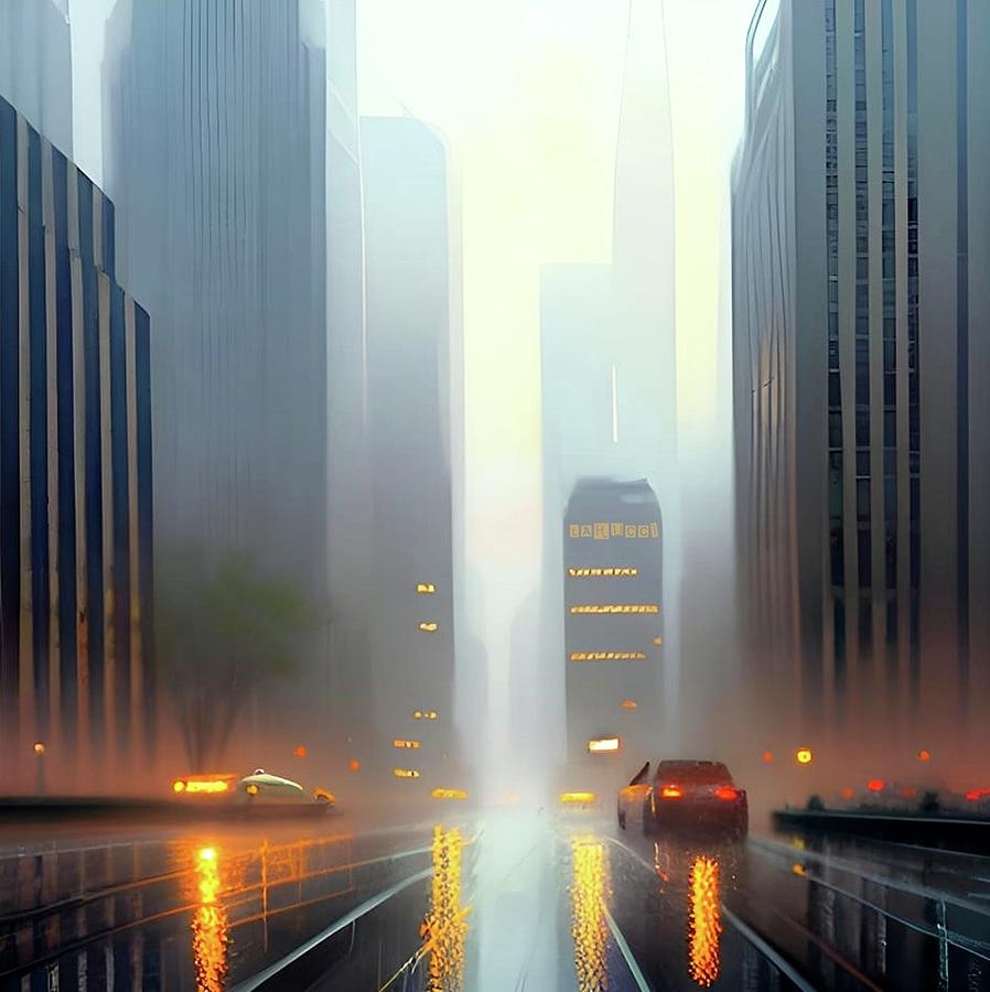 Cityscapes 40 Digital Art by Fred Larucci