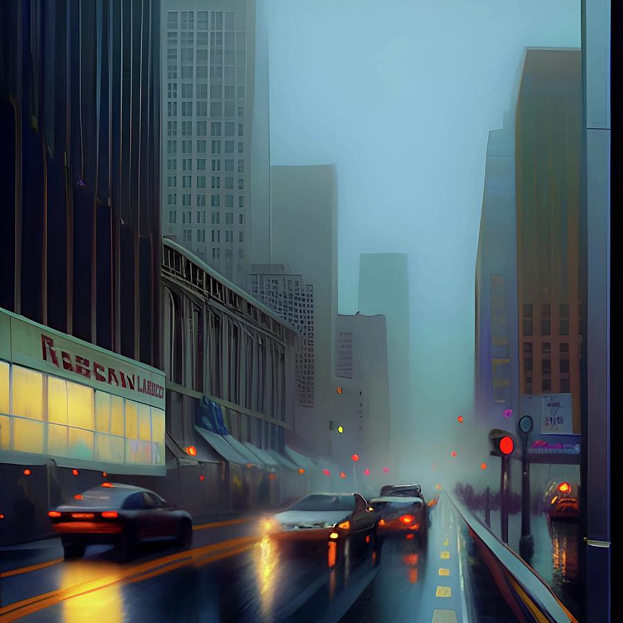 Cityscapes 57 Digital Art by Fred Larucci