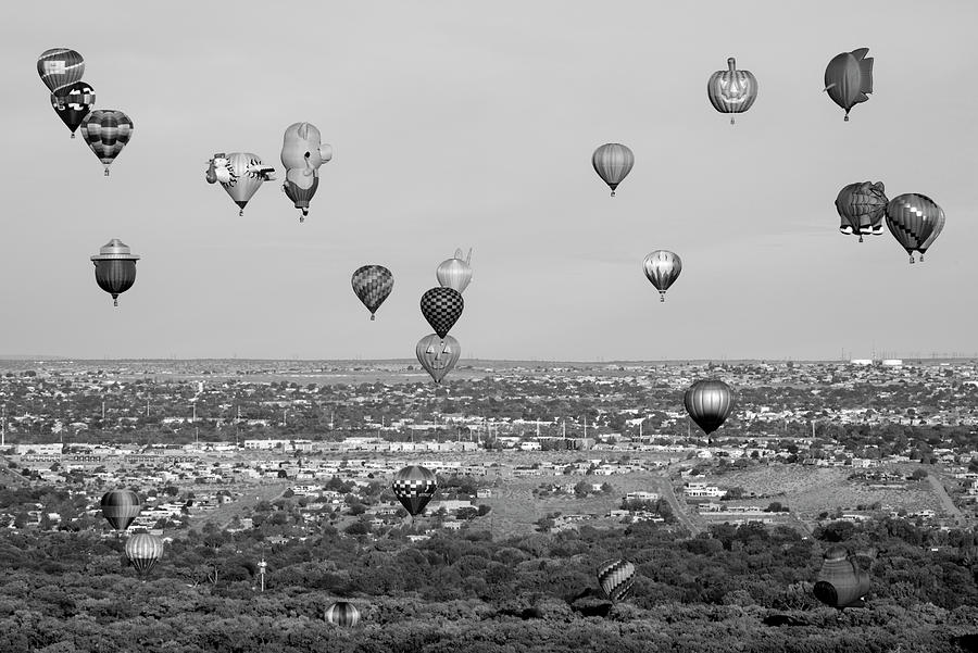 Cityscapes  Albuquerque  International Balloon Fiesta NM H10j Digital Art by Otri Park
