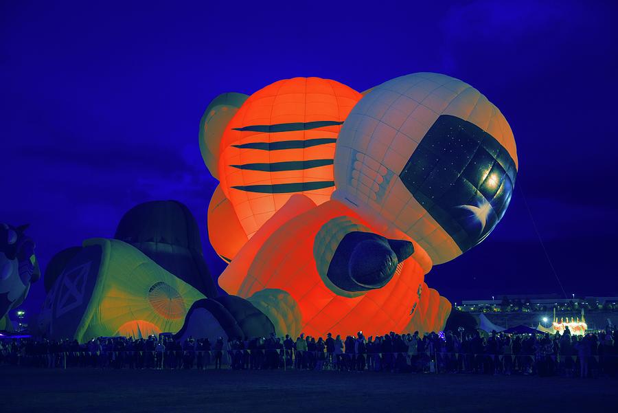Up Movie Digital Art - Cityscapes  Spaceman Albuquerque  International Balloon Fiesta NM P10q by Otri Park