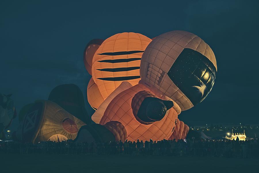 Up Movie Digital Art - Cityscapes  Spaceman Albuquerque  International Balloon Fiesta NM P10u by Otri Park