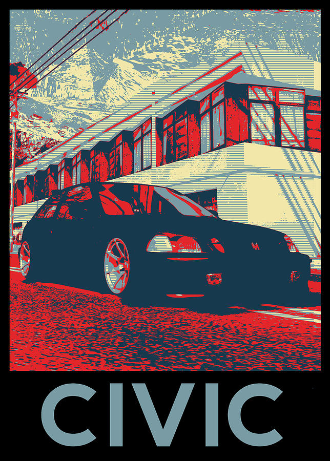 Civic Ek9 Vtec 1 Digital Art By Henshin Nawbu Pixels