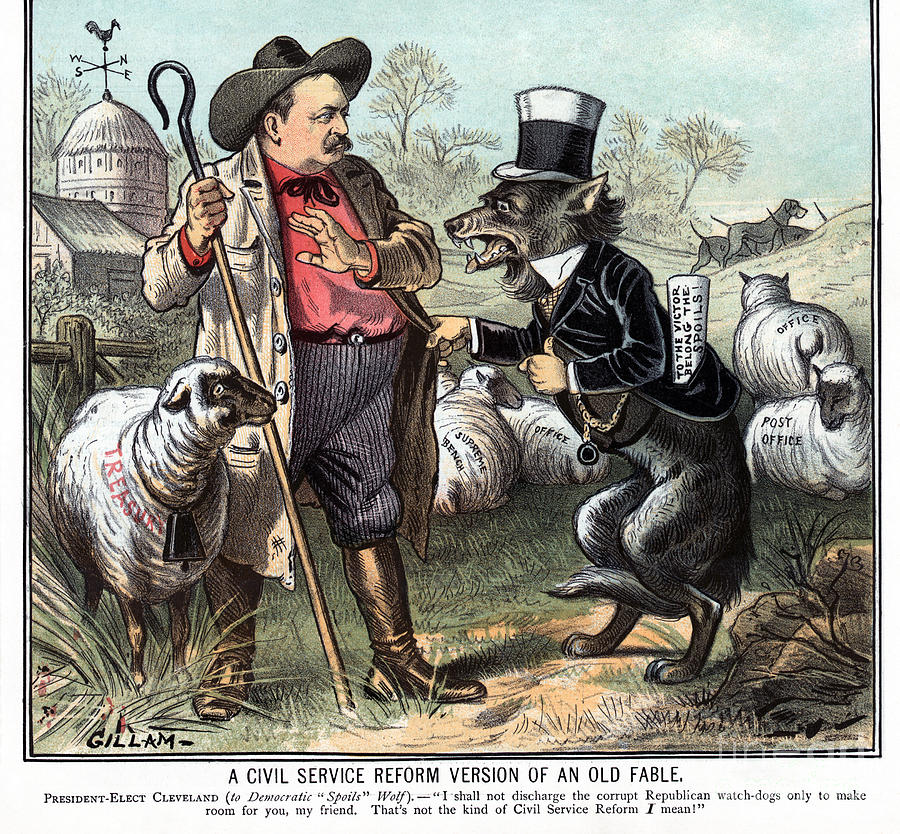 civil-service-reform-cartoon-1885-photograph-by-bernhard-gillam-pixels