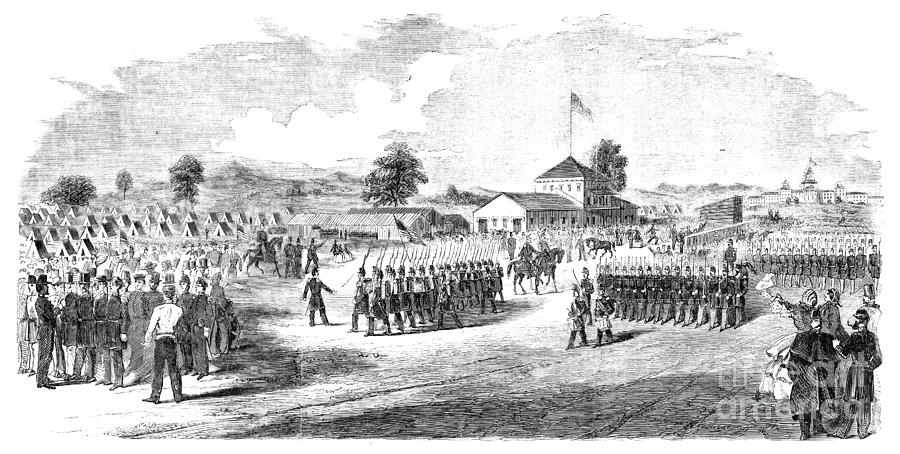 Civil War Camp Curtin, 1861 Drawing by Jasper Green - Fine Art America