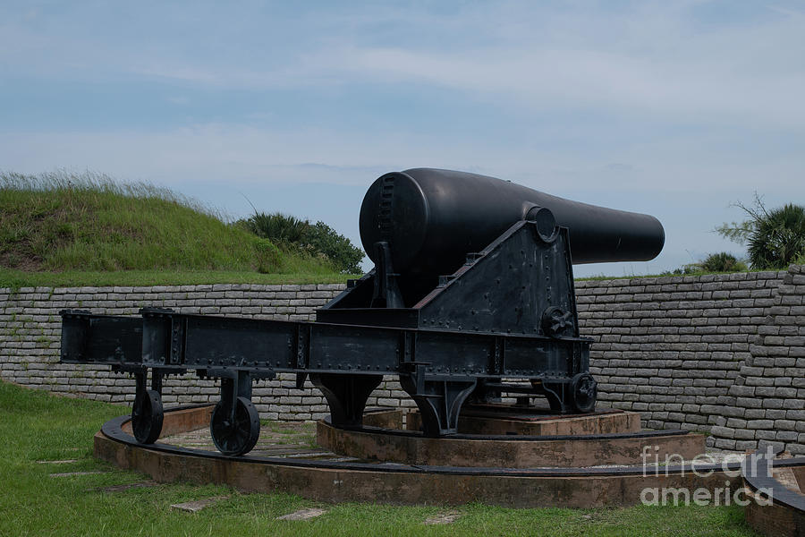 Cannon Photograph - Civil War Cannon - Fort Moultrie by Dale Powell