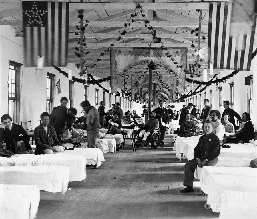 Civil War Hospital, c1864 Photograph by Granger