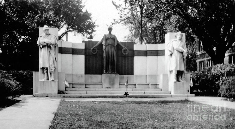 Civil War Memorial - 1920s Photograph by Sad Hill - Bizarre Los Angeles Archive