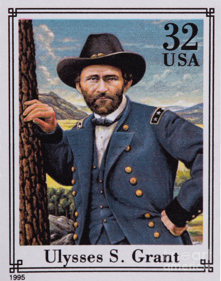 Civil War Postage Stamp US Grant by Randy Steele