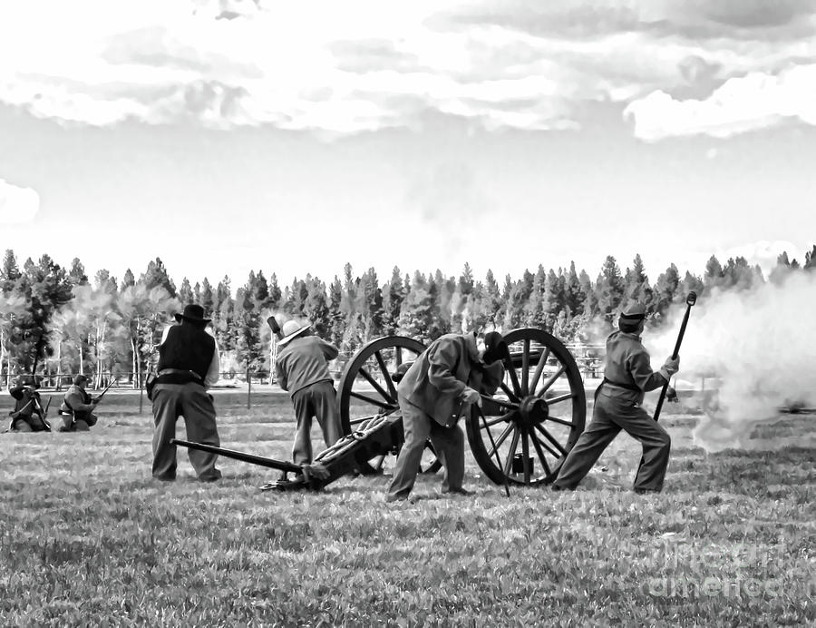 Civil War Re-enactment Photograph