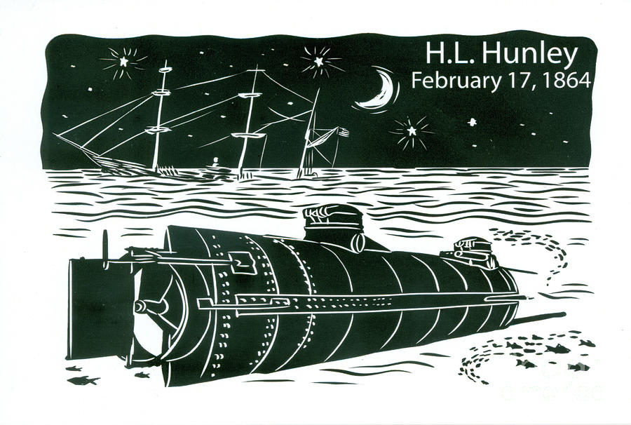 Civil War Submarine - Hunley Photograph