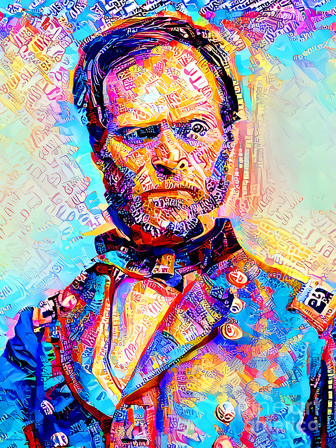 Civil War Union Army General William Sherman In Vibrant Modern Contemporary Urban Style 20210710 v2 Photograph by Wingsdomain Art and Photography