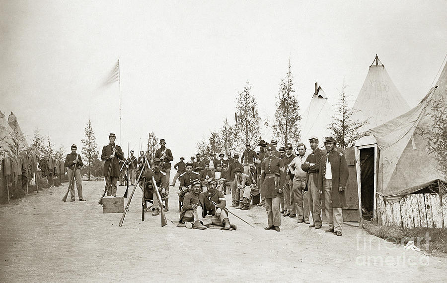 Civil War Union Soldiers, c1861 Photograph by Granger