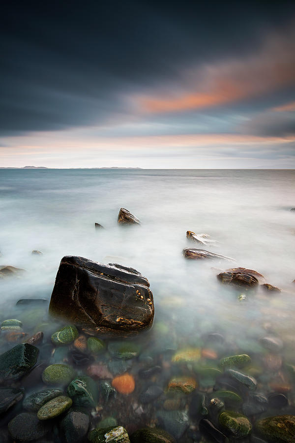 Sunset Photograph - Clachan Coast by Grant Glendinning