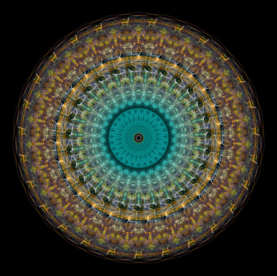 Claire De Lune Mandala Digital Art by Sandra Martin
