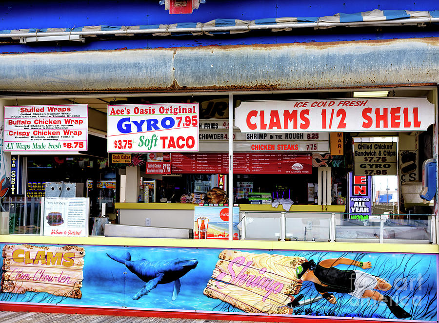 Clams on the Half Shell at Seaside Heights Photograph by John Rizzuto