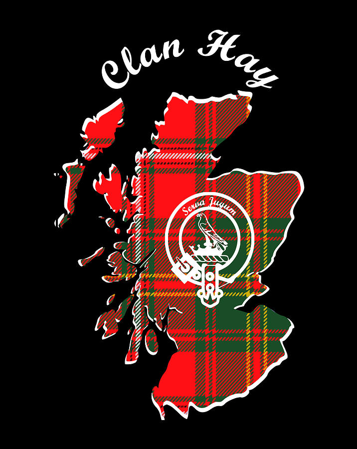 clan-hay-surname-last-name-scottish-tartan-map-crest-digital-art-by