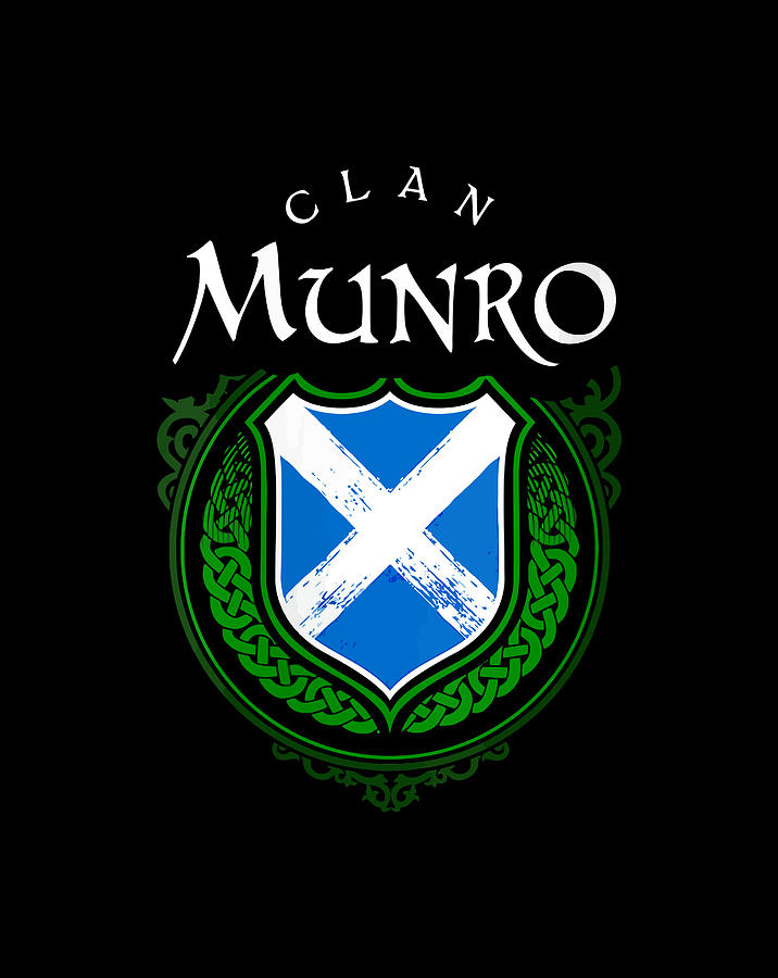 Clan Munro Surname Scottish Clan Scotland Flag Shield Gift Items ...