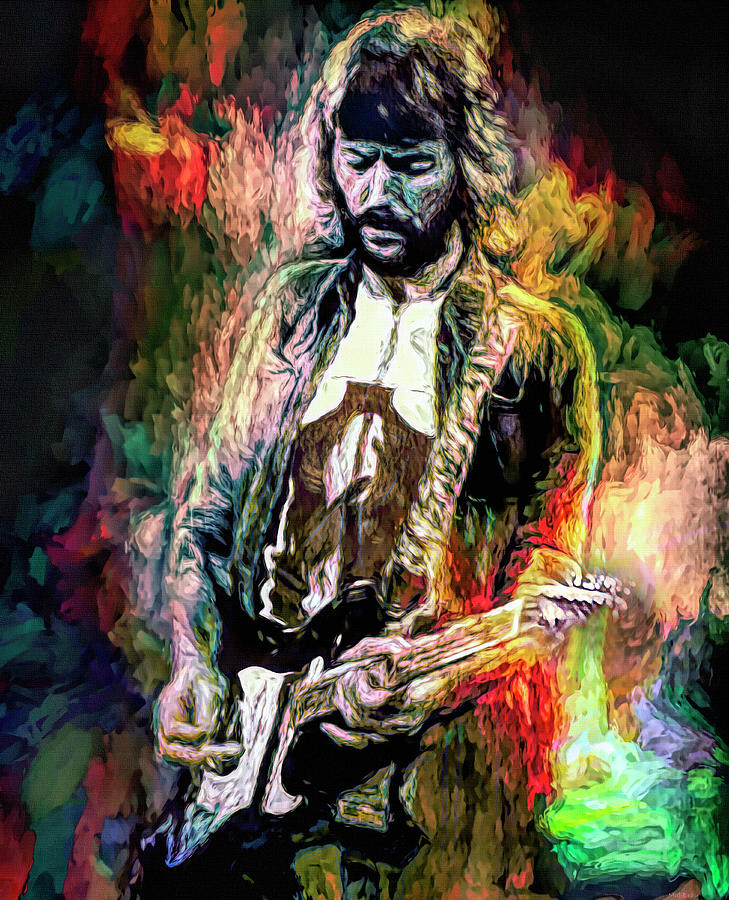 Clapton is God Mixed Media by Mal Bray