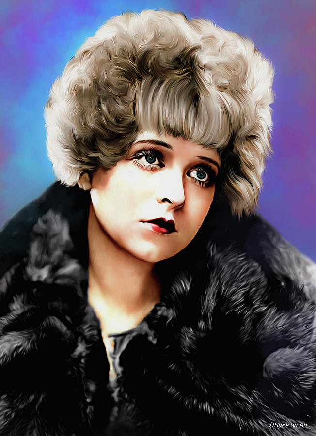 Clara Bow illustration Digital Art by Stars on Art - Fine Art America