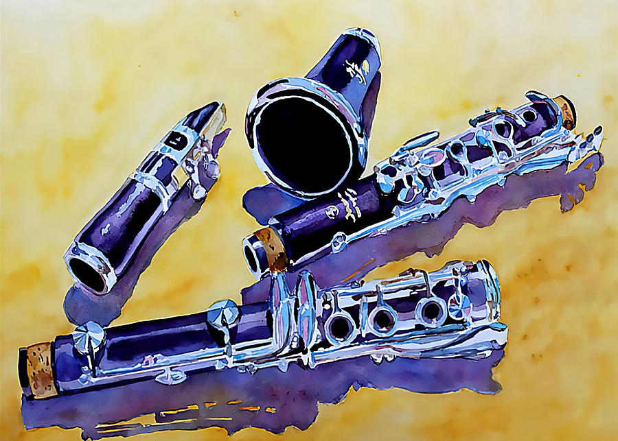 Clarinet Art Purple Clarinet Detail Digital Art by Gambrel Temple - Pixels