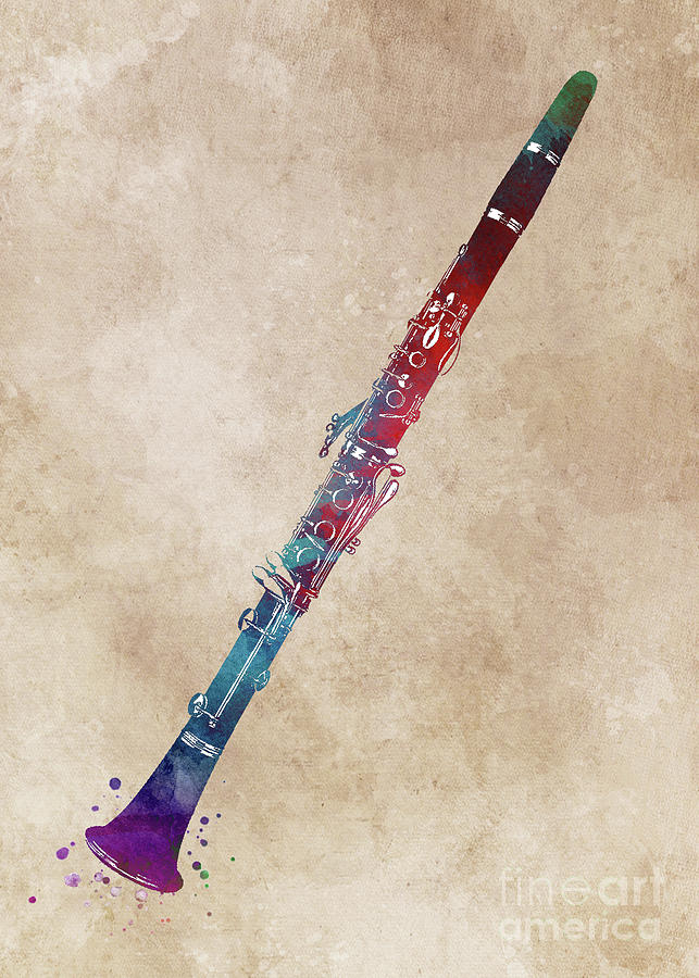 Clarinet #clarinet #music Digital Art by Justyna Jaszke JBJart