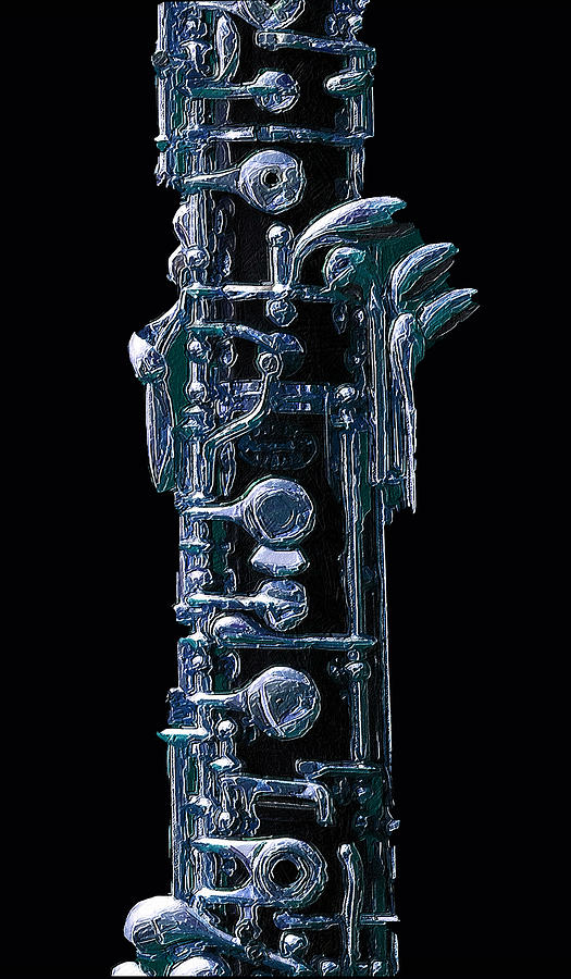 Clarinet Music Lover Painting by Tony Rubino