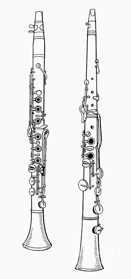 clarinet drawing