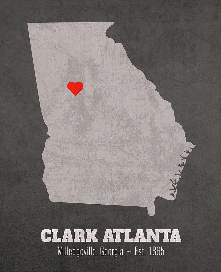 Clark Atlanta University Milledgeville Georgia Founded Date Heart Map 