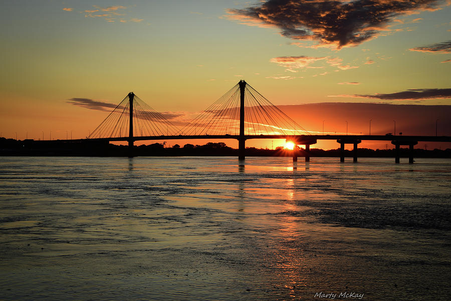 Clark Bridge sunrise Photograph by Marty McKay - Fine Art America