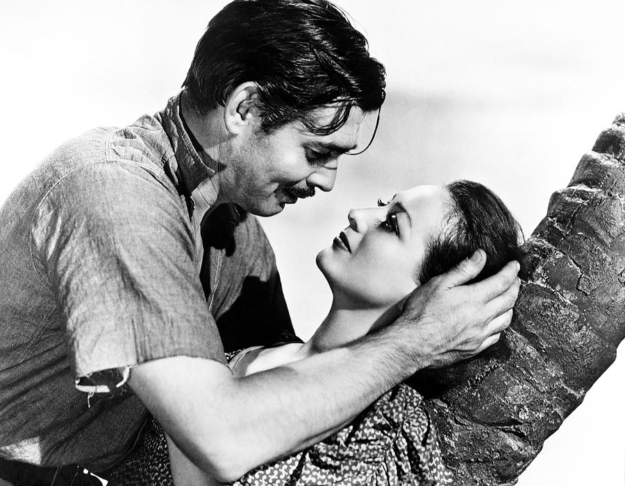 CLARK GABLE and JOAN CRAWFORD in STRANGE CARGO -1940-, directed by FRANK BORZAGE. Photograph by Album