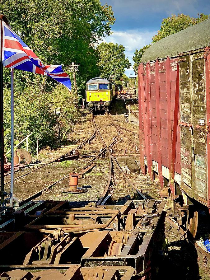 Class 47 in the Yard Photograph by Gordon James