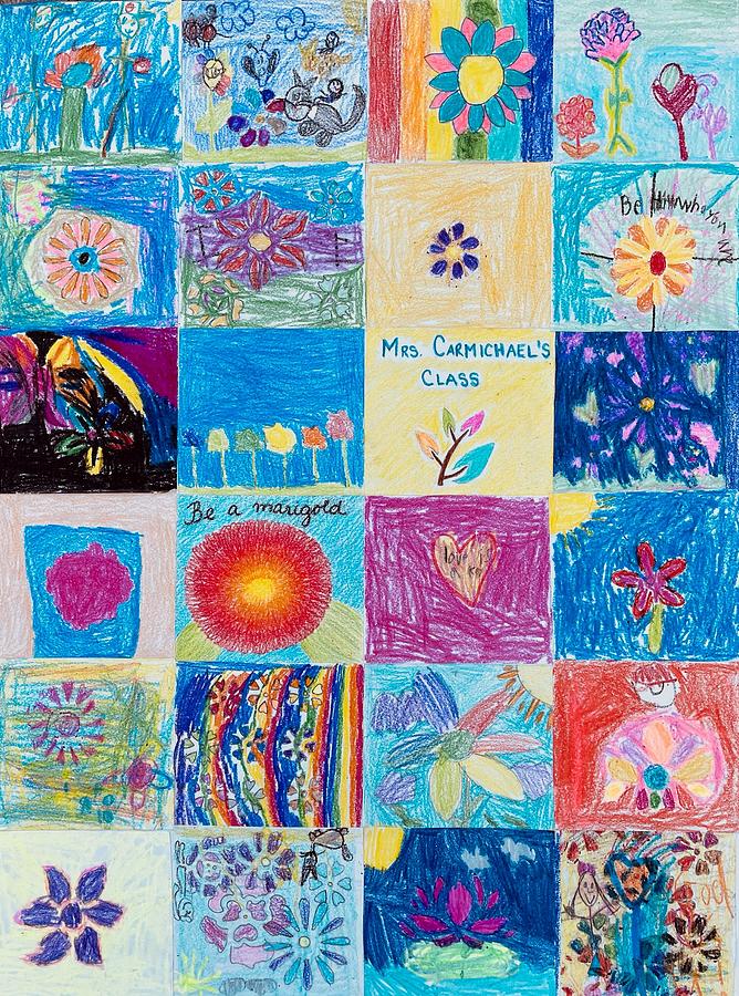 Class Collage Digital Art by Ms Carmichael 1st Grade Class - Fine Art ...