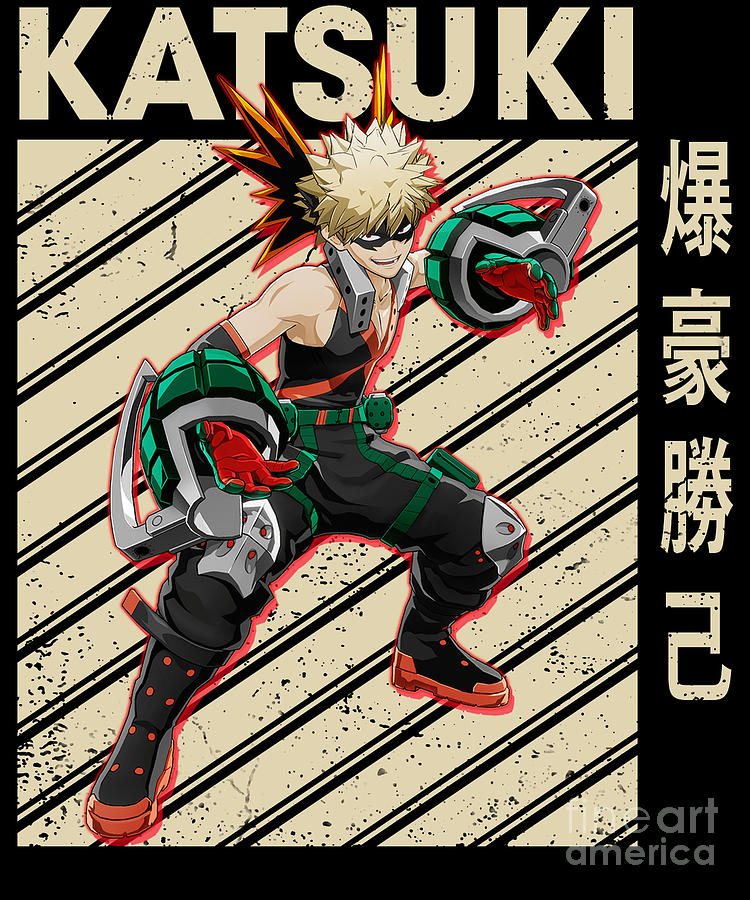 Classic Art Katsuki Bakugou My Hero Anime Academia Drawing by Fantasy ...