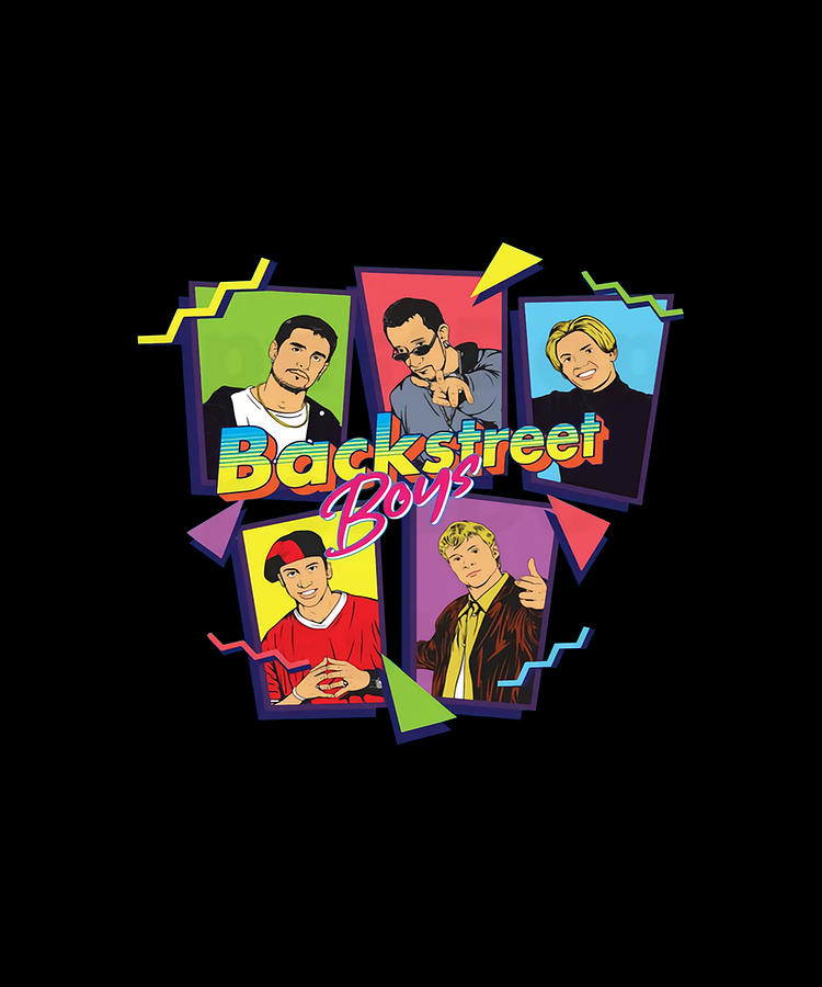 Classic Backstreet Boys Vintage Look Fan Design Digital Art by Ngoc Van ...