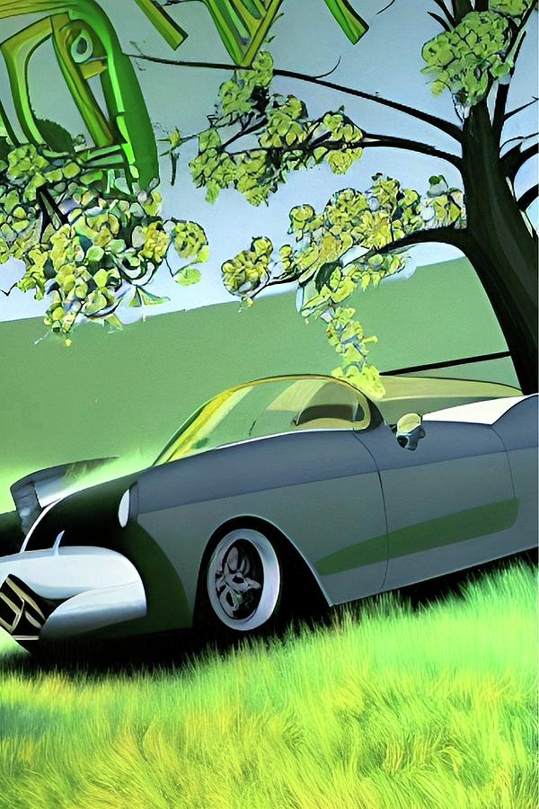 Classic Car 1 Digital Art By Tuxfell Art Fine Art America