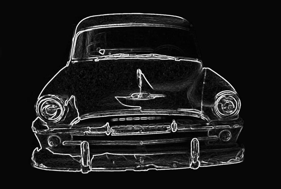 Classic Car #2 Black Digital Art by Mhana Mason - Fine Art America