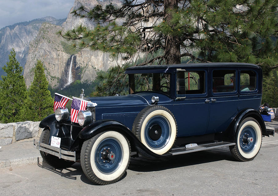 Classic Car Cruisin In Yosemite. Photograph by Bonnie Colgan