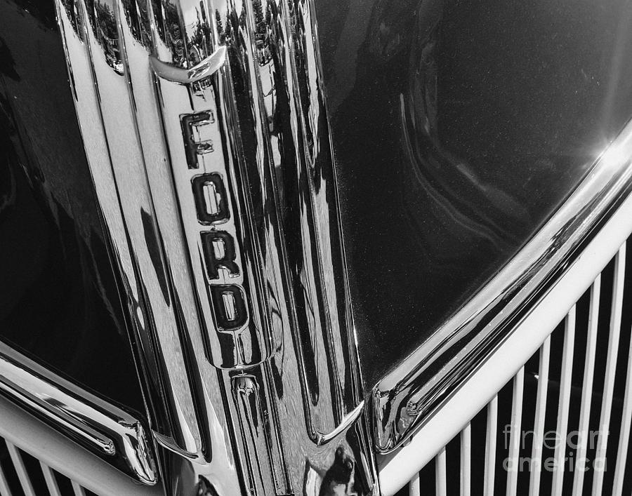 Classic Car in Black and White Photograph by Steve Brown