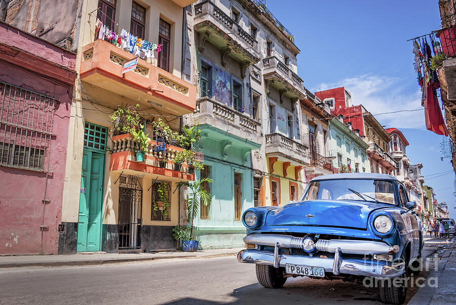 Classic car in Havana, Cuba Photograph by Delphimages Photo Creations