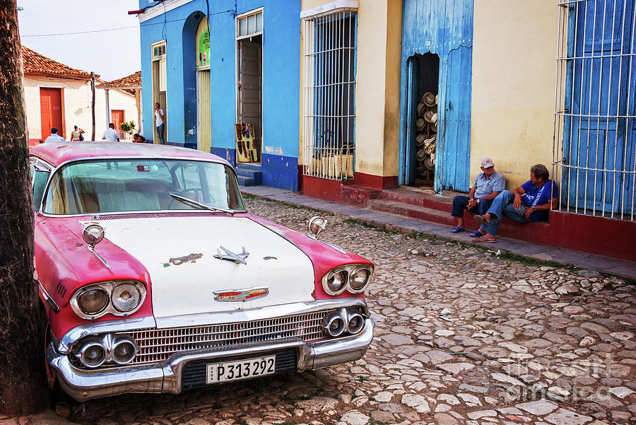 Classic car in Trinidad, Cuba Photograph by Delphimages Photo Creations