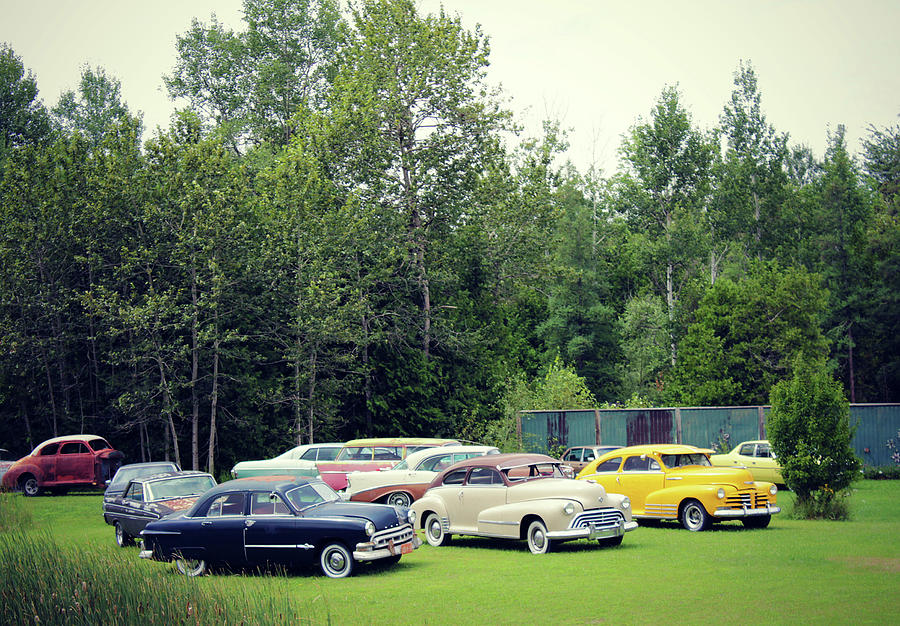 Classic Car Lot 2 Photograph by Cyryn Fyrcyd
