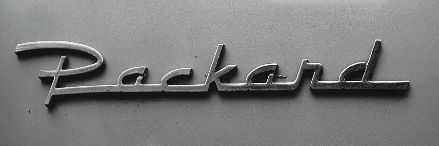 Classic Car Packard Emblem Photograph by Cathy Anderson