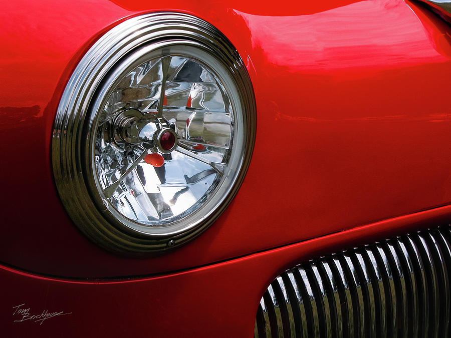 Classic Car Red Photograph by Tom Brickhouse