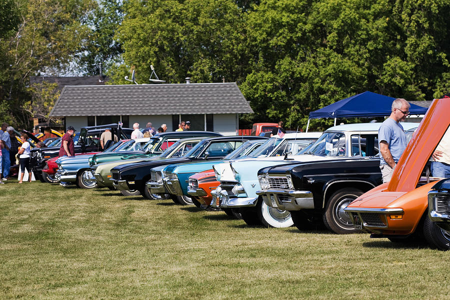 Classic Cars at a Show Photograph by Skhoward