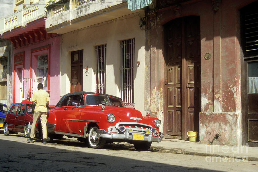 Classic Chevrolet in La Habana Vieja Cuba Photograph by James Brunker