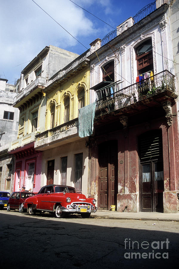 Classic Chevrolet in Old Havana Cuba Photograph by James Brunker